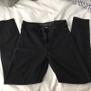 American Eagle Black Denim Jeggings